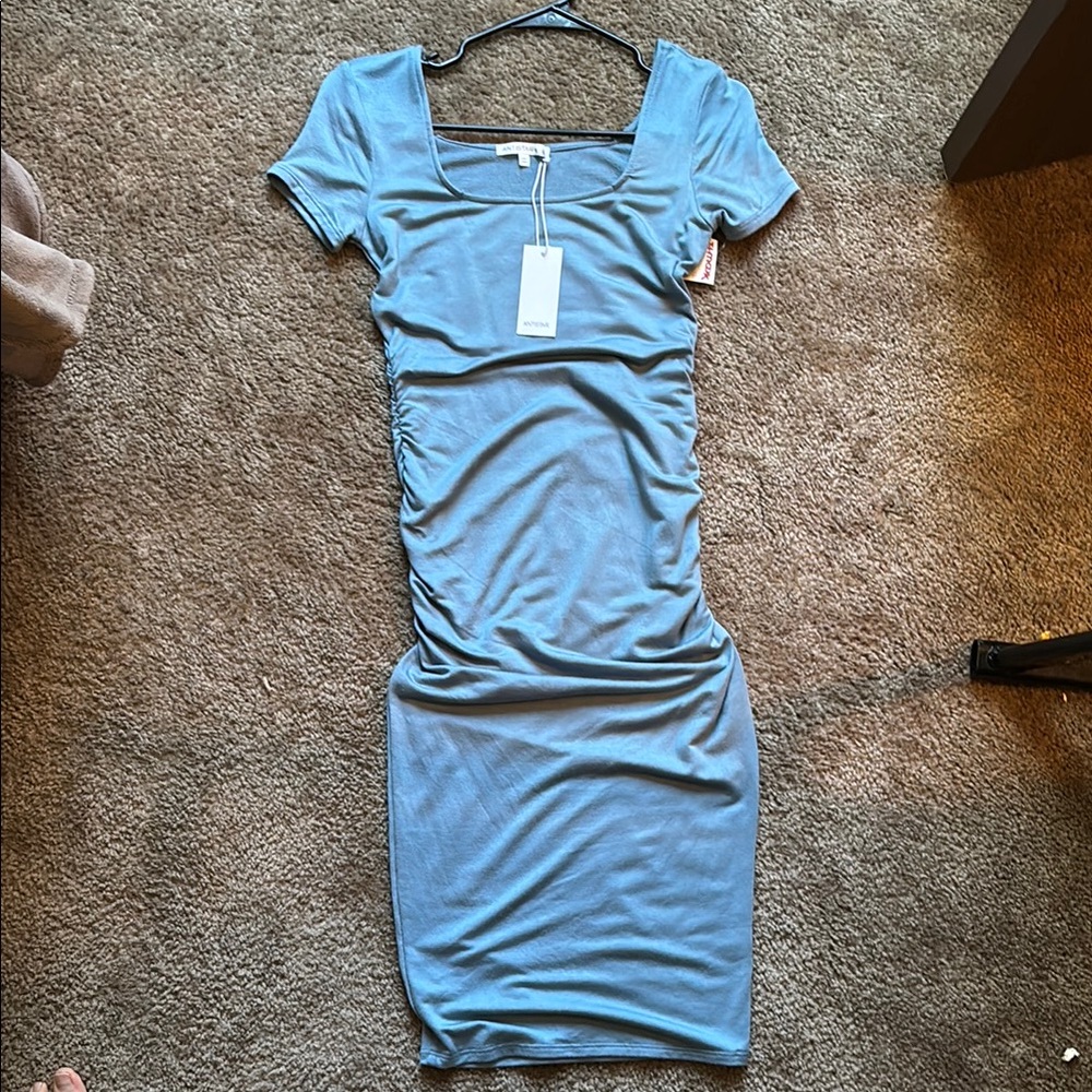 Elegant Blue Summer Dress